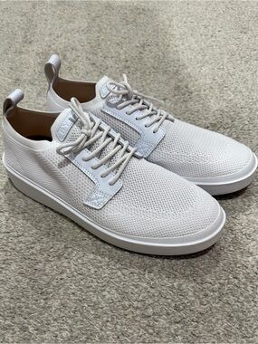 BYLT Basics Men's Knit Lace-Up Sneakers - White